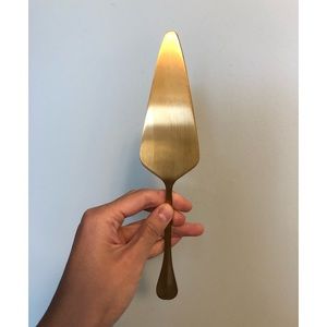 Gold Metal Cake Server - Wedding Party Dessert Events Pizza Pie Lasagna
